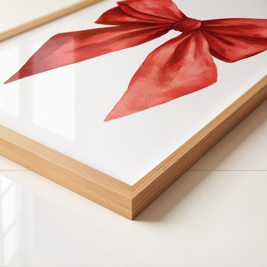 Rote Schleife Aquarell