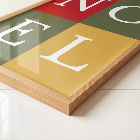 NOEL Buchstaben Buntblock