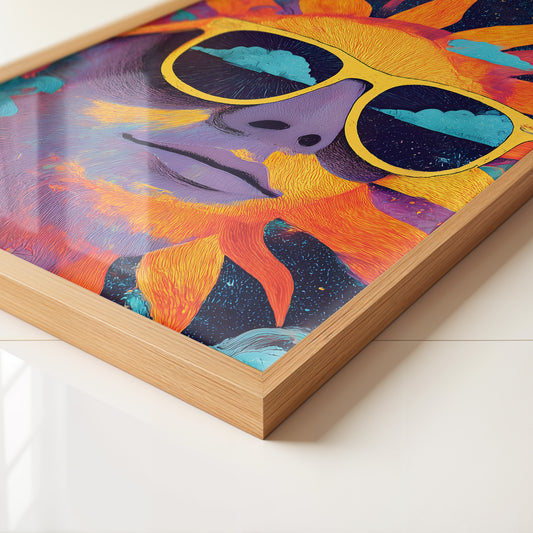 Sonnen Gesicht Bunte Brillen