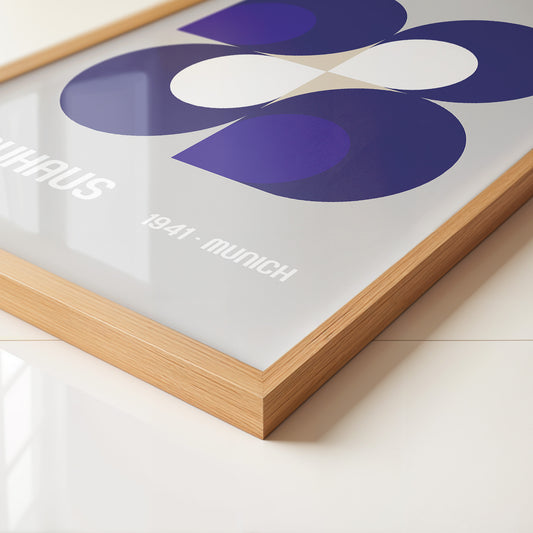 Geometrie Blau Modern