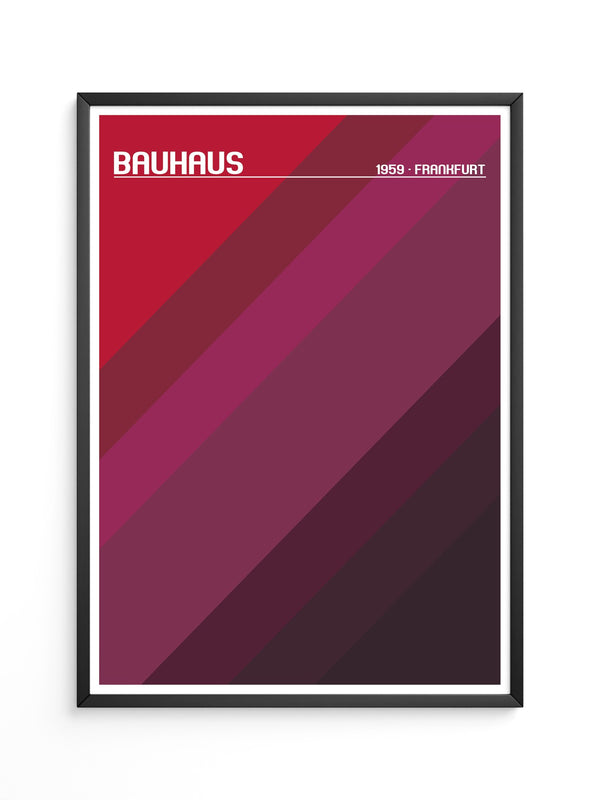 Bauhaus Streifen Rot Töne