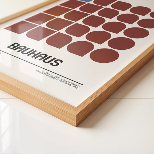 Bauhaus Geometrie Retro Braun