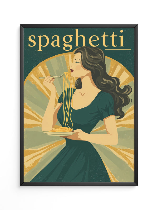 Spaghetti Genuss Retro-Design