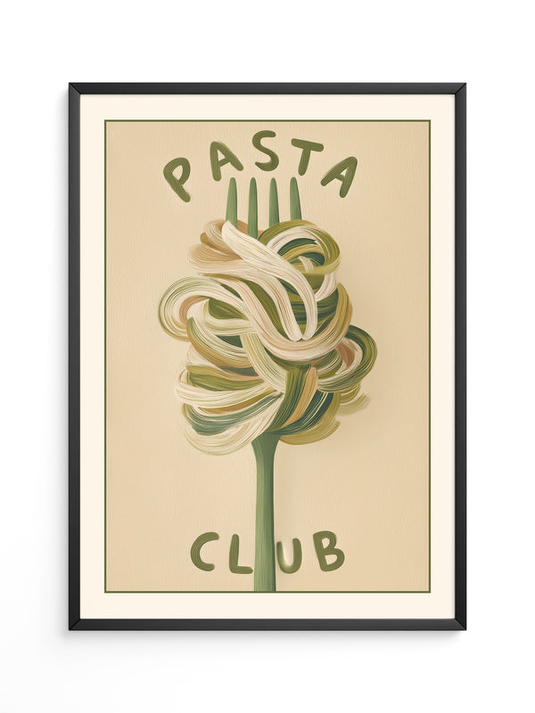 Gabel Pasta Malstil Vintage
