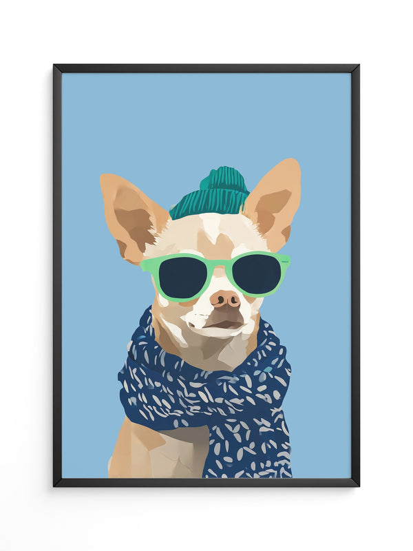 Chihuahua Cool Cartoon Outfit