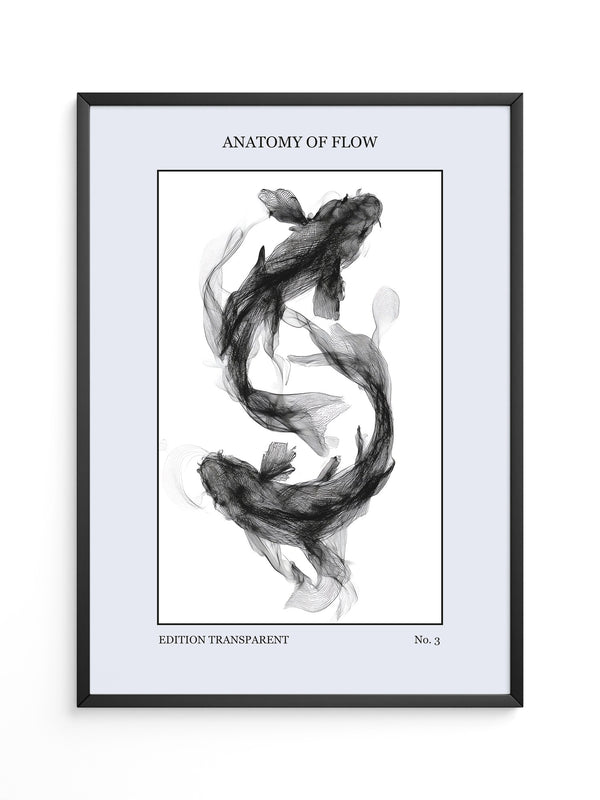 Transparenter Fischfluss