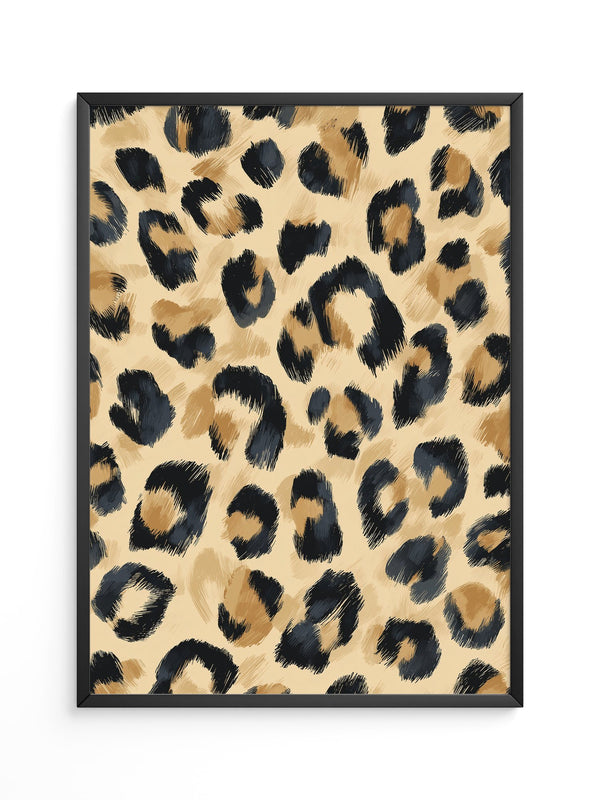 Leopardenmuster Wild Pinselstrich