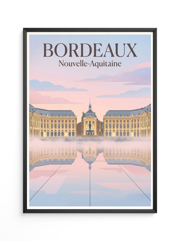 Bordeaux Architektur Pastellfarben