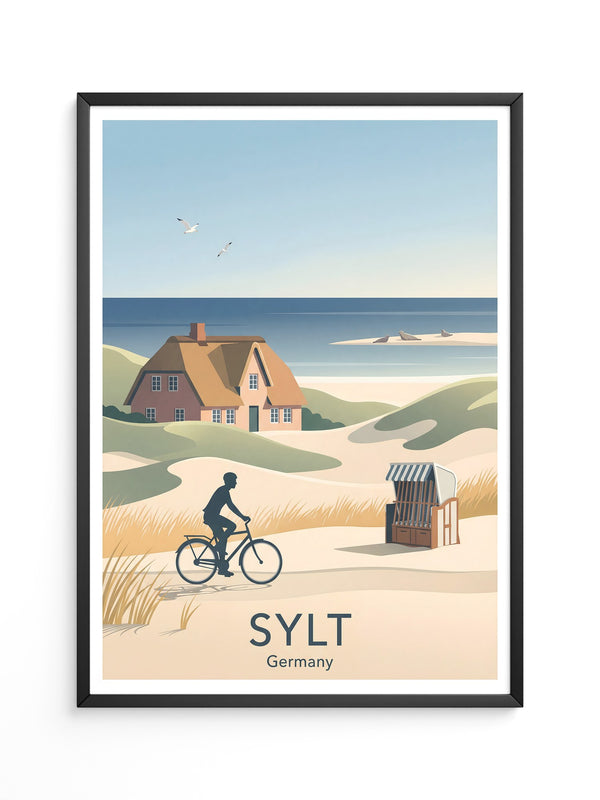 Sylt Radfahrer Dünenromantik