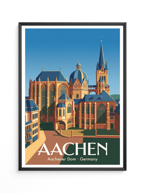 Aachener Dom Retro-Design