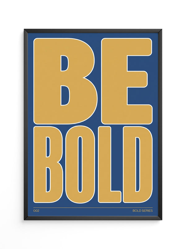 Goldene Schrift Blau