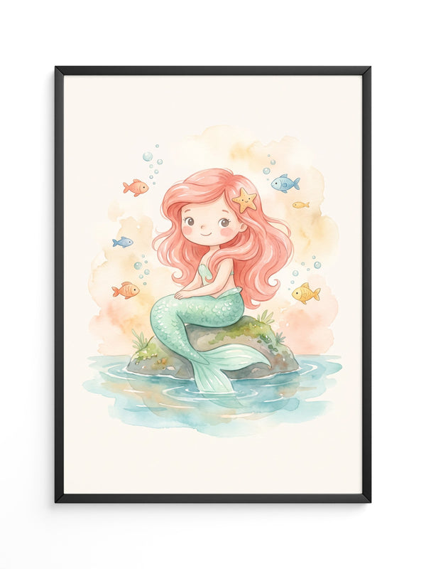 Kleine Meerjungfrau Aquarellfarben