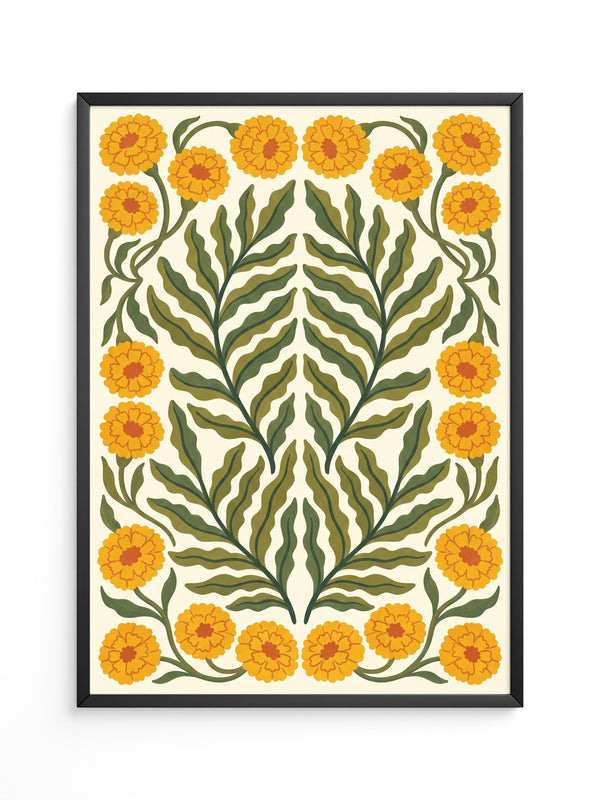 Marigold Blumen Gelb-Ornament