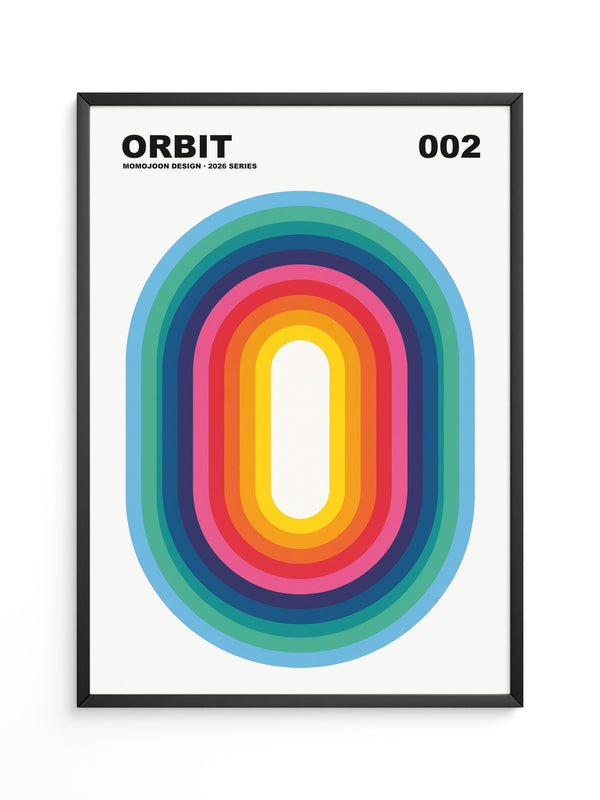 Regenbogen Oval Strahlendes Design