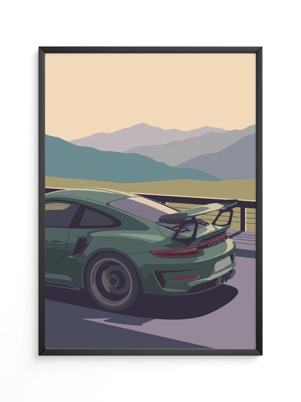 Sportwagen Berglandschaft