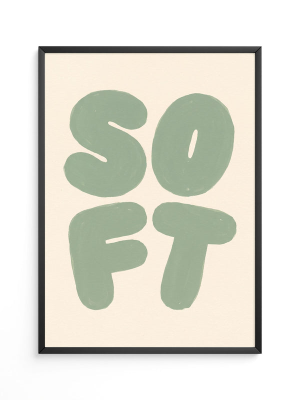 Zahlen Mintgrün Poster