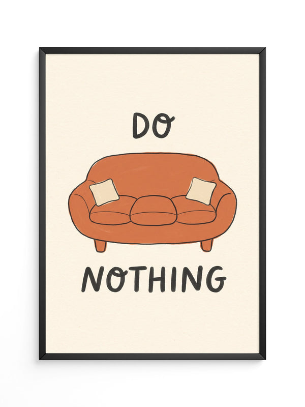 Sofa Do Nothing Illustration
