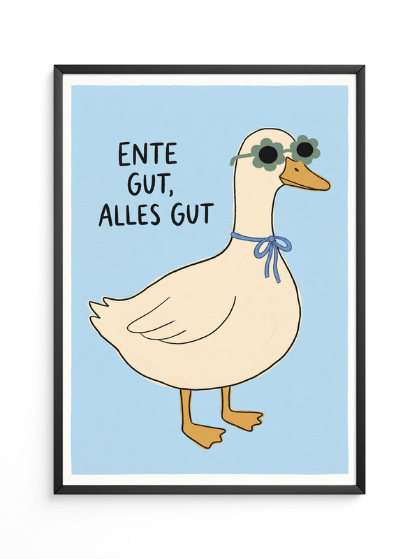 Ente Sonnenbrille Poster