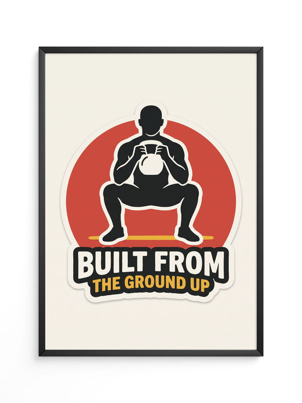 Kettlebell Squat Poster
