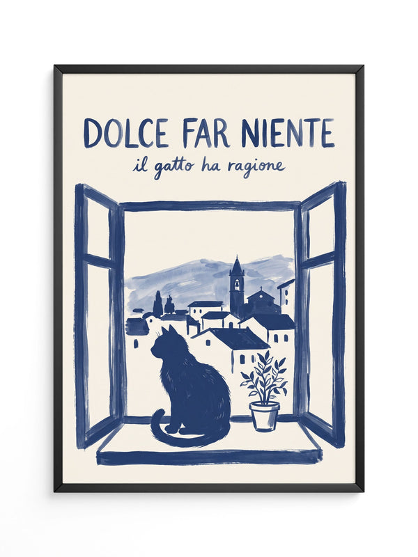 Katze Fensterblick Italienisch