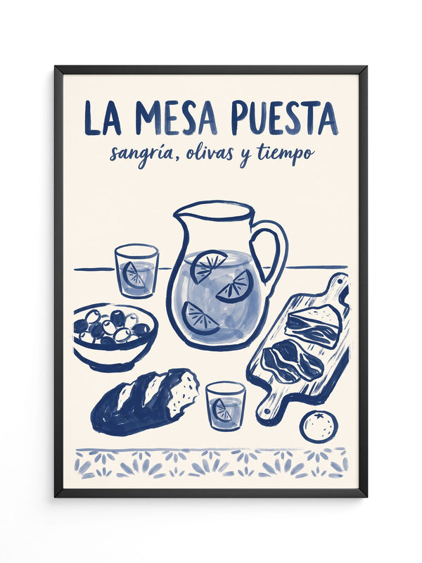 Mesa Puesta Sangría Olivas