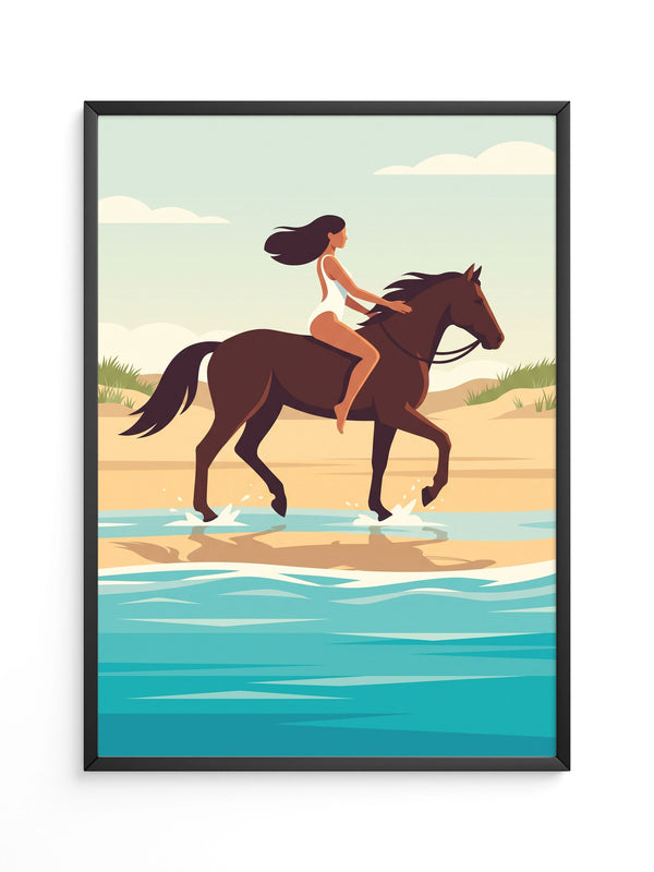 Reiterin Strand Illustration