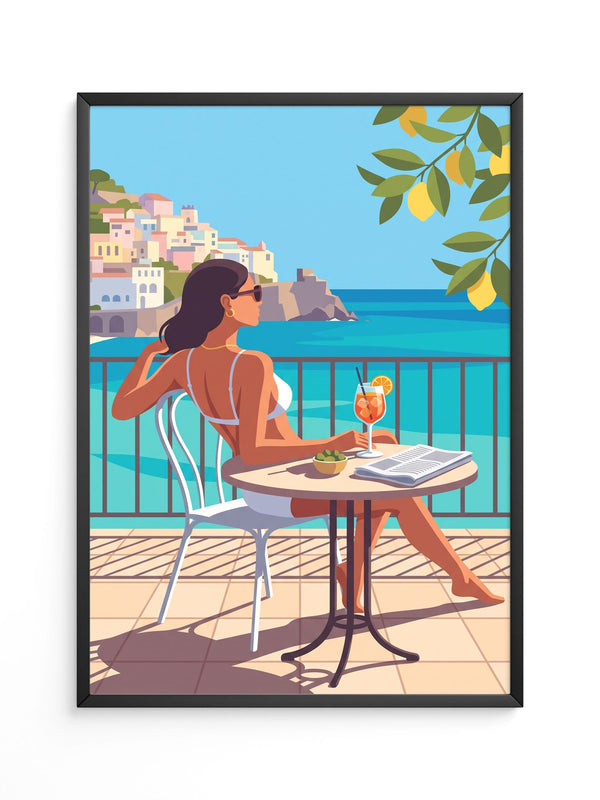 Frau Aperol Spritz Meer