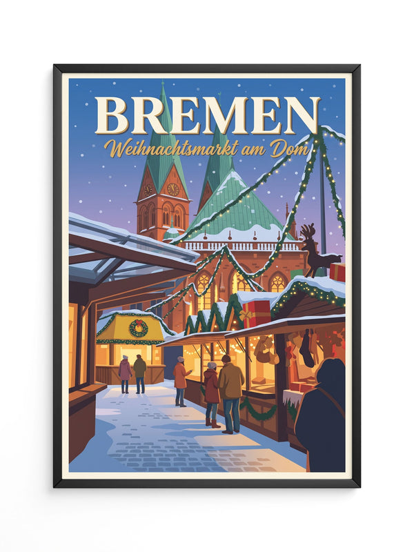 Weihnachtsmarkt Bremen Illustration