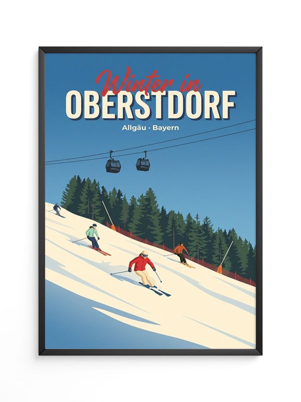 Skifahrer Oberstdorf Allgäu