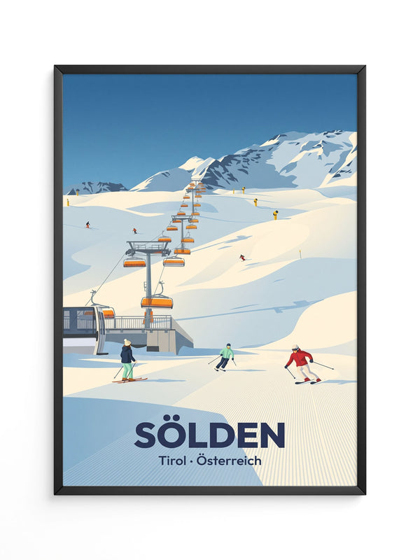Skitag in den Alpen