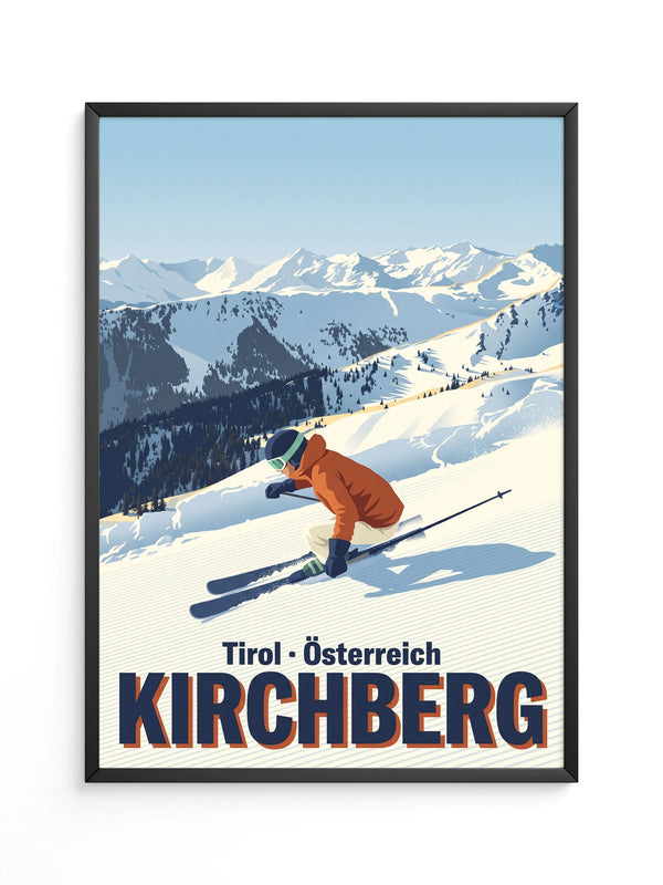 Skifahrer Alpengipfel