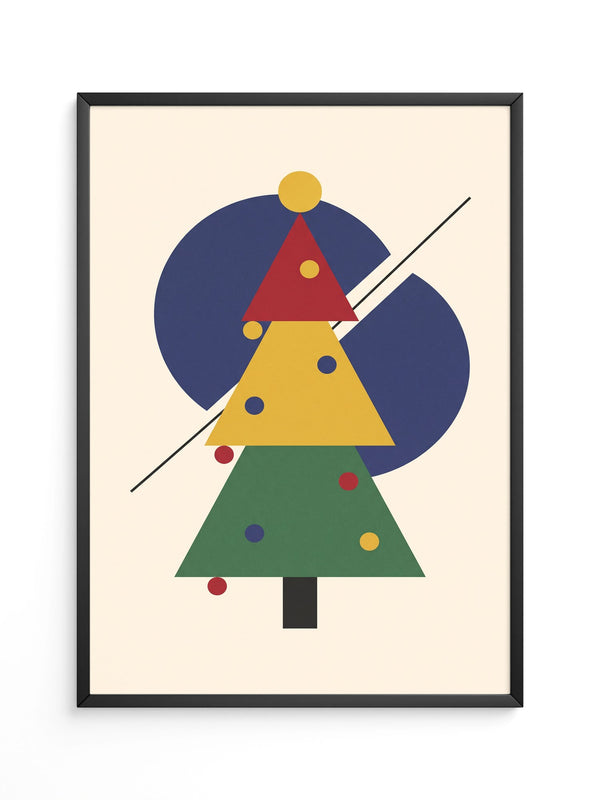 Weihnachtsbaum Geometrie Bunt
