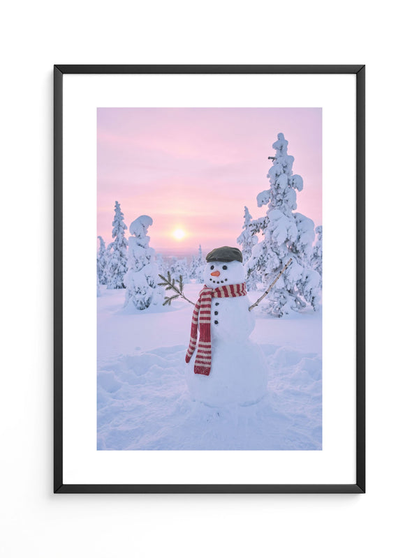 Schneemann Winterlandschaft