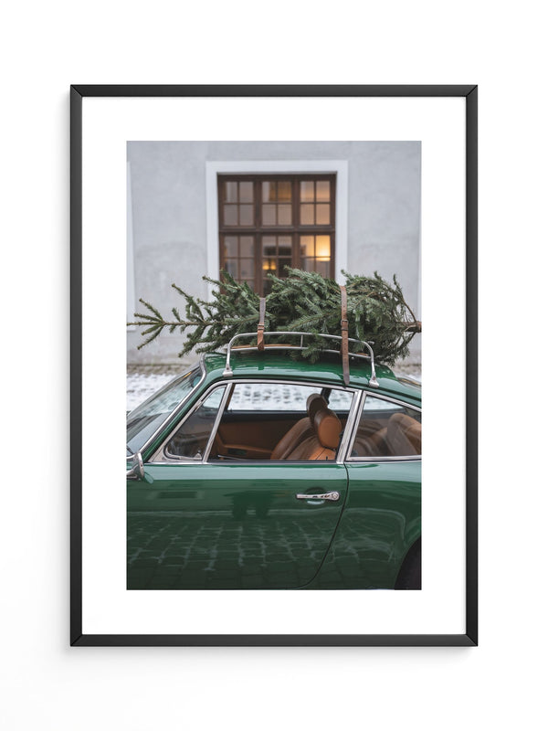 Grünes Sportwagen Retro