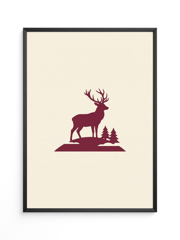 Hirsch Silhouette Natur