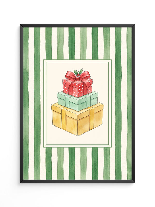 Geschenkstapel Weihnachten