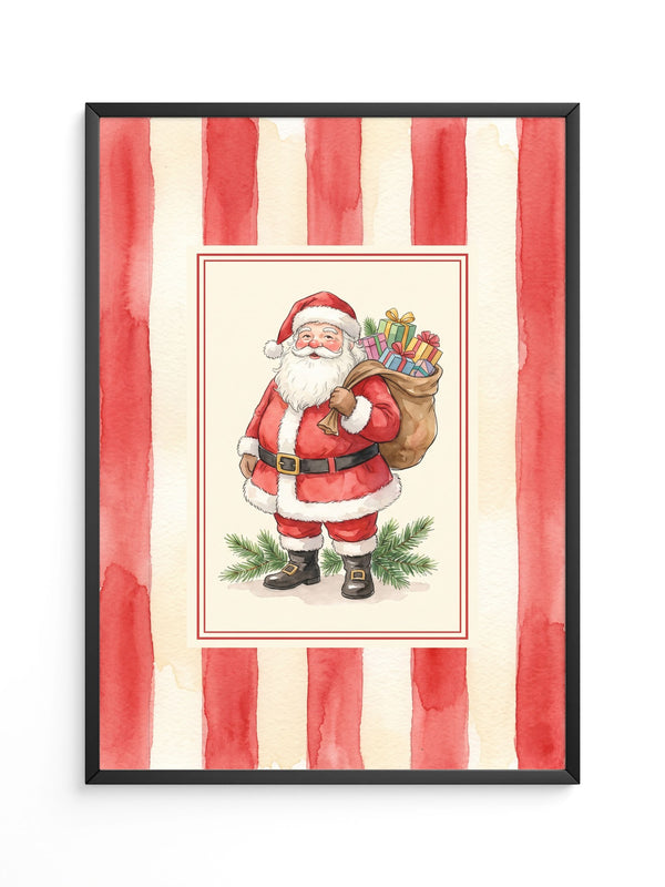 Weihnachtsmann Geschenke Retro