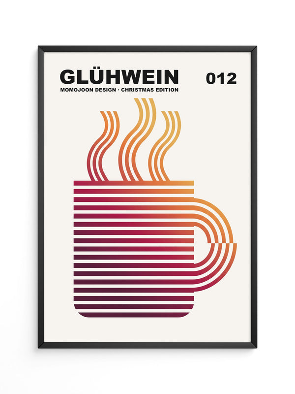 Glühwein Abstrakte Linie
