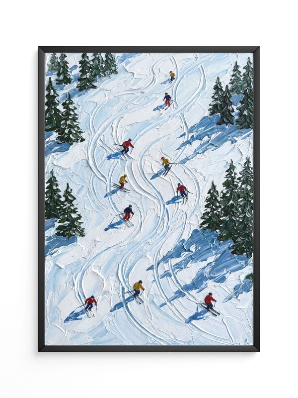Skifahrer Winterperspektive