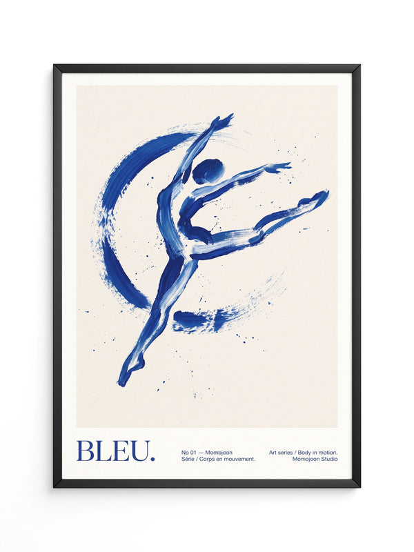 Tänzerin Abstrakt Blau