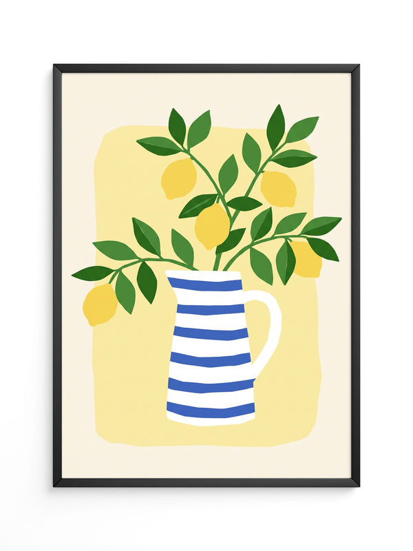 Zitronenzweige Vase