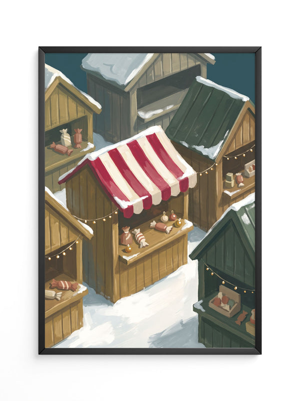 Weihnachtsmarkt Illustration
