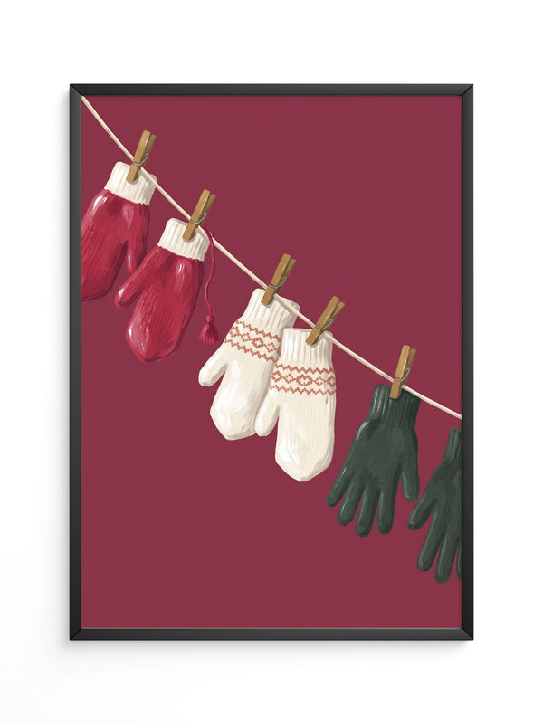 Bunte Winterhandschuhe