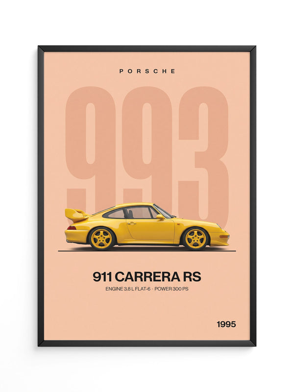 Sportwagen Retro Gelb