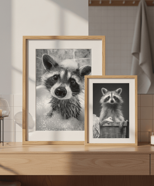 Waschbär Alltag