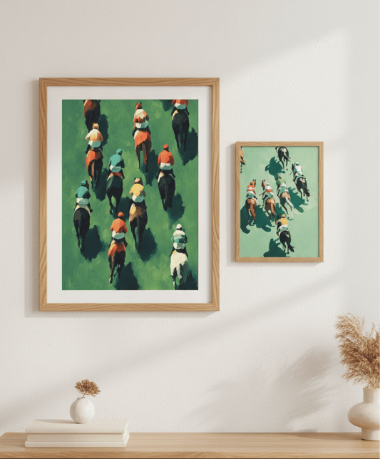 Pferderennen Pop Art