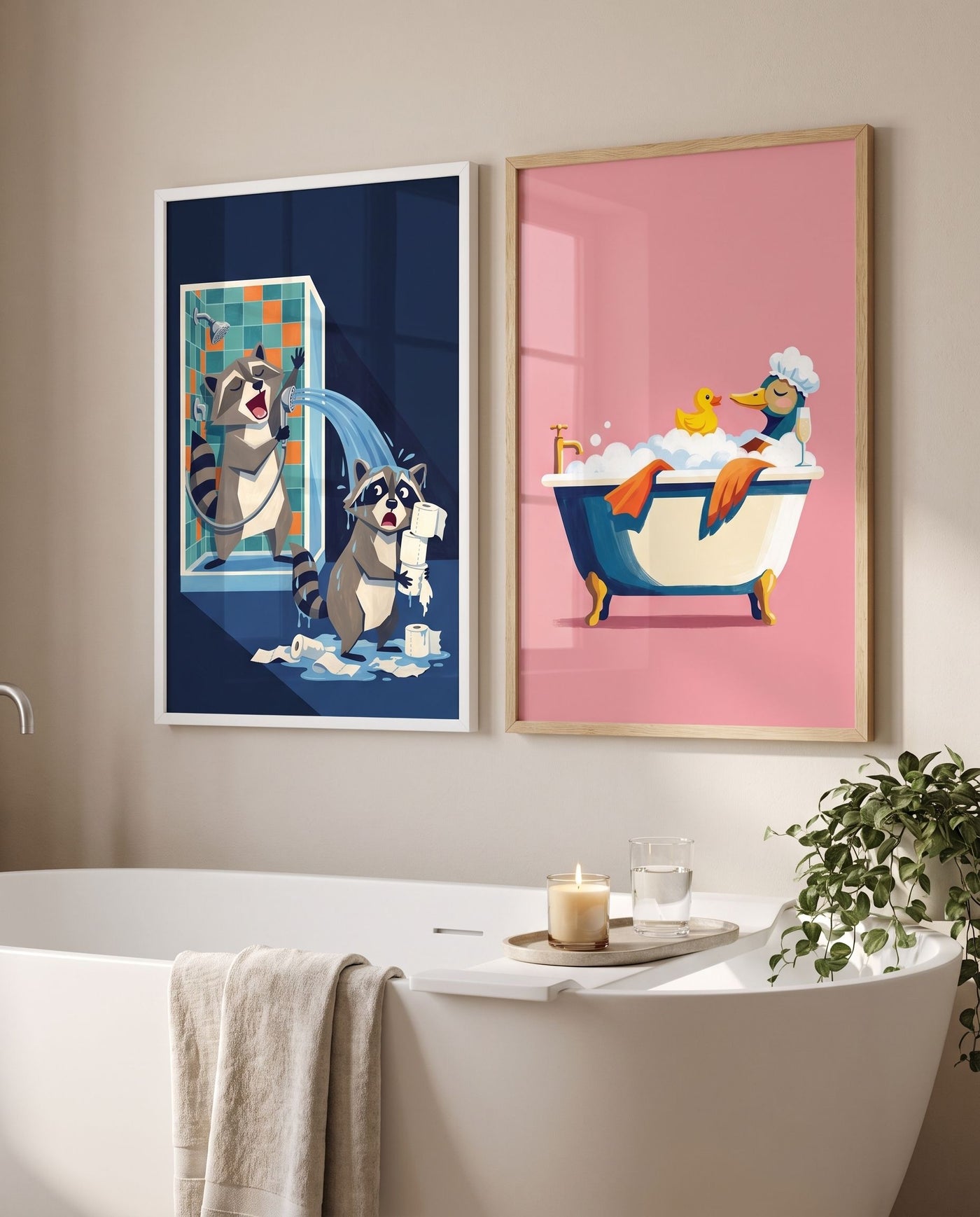 Chaos im Badezimmer
