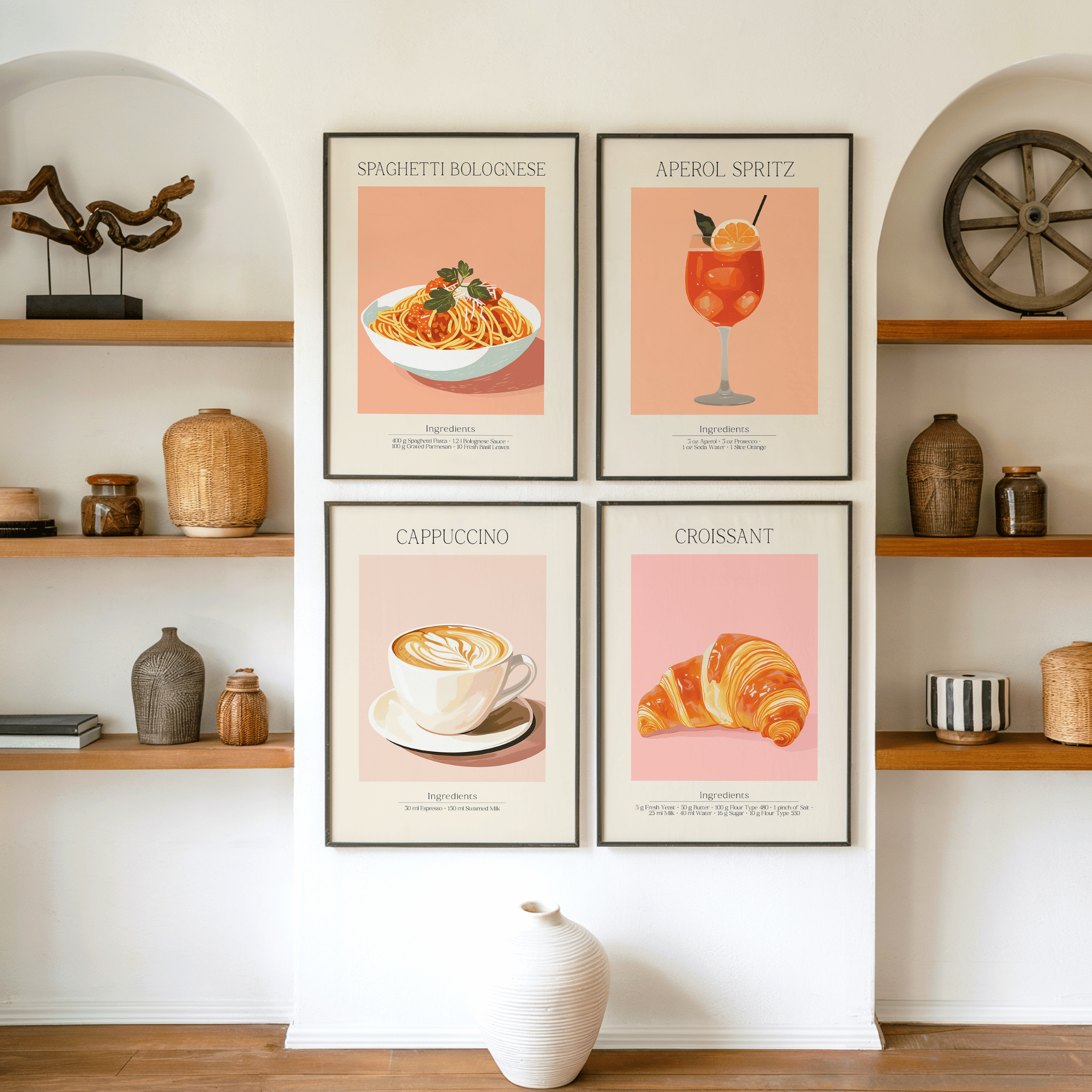 Poster Set „Küchenparty“ – Genussmomente für dein Zuhause