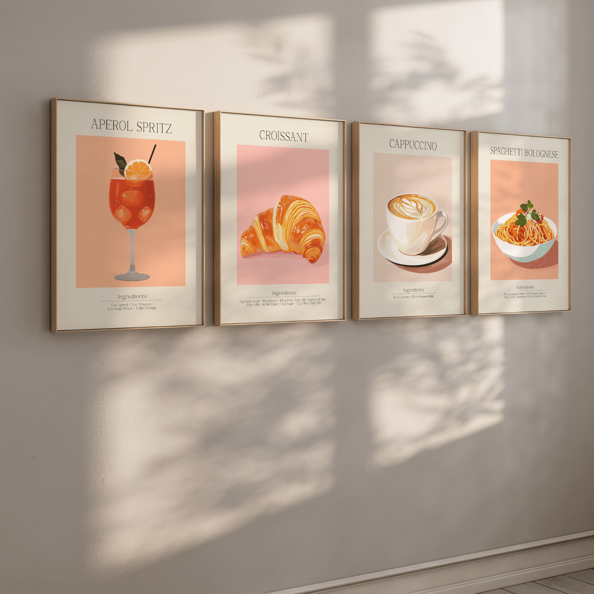 Poster Set „Küchenparty“ – Genussmomente für dein Zuhause