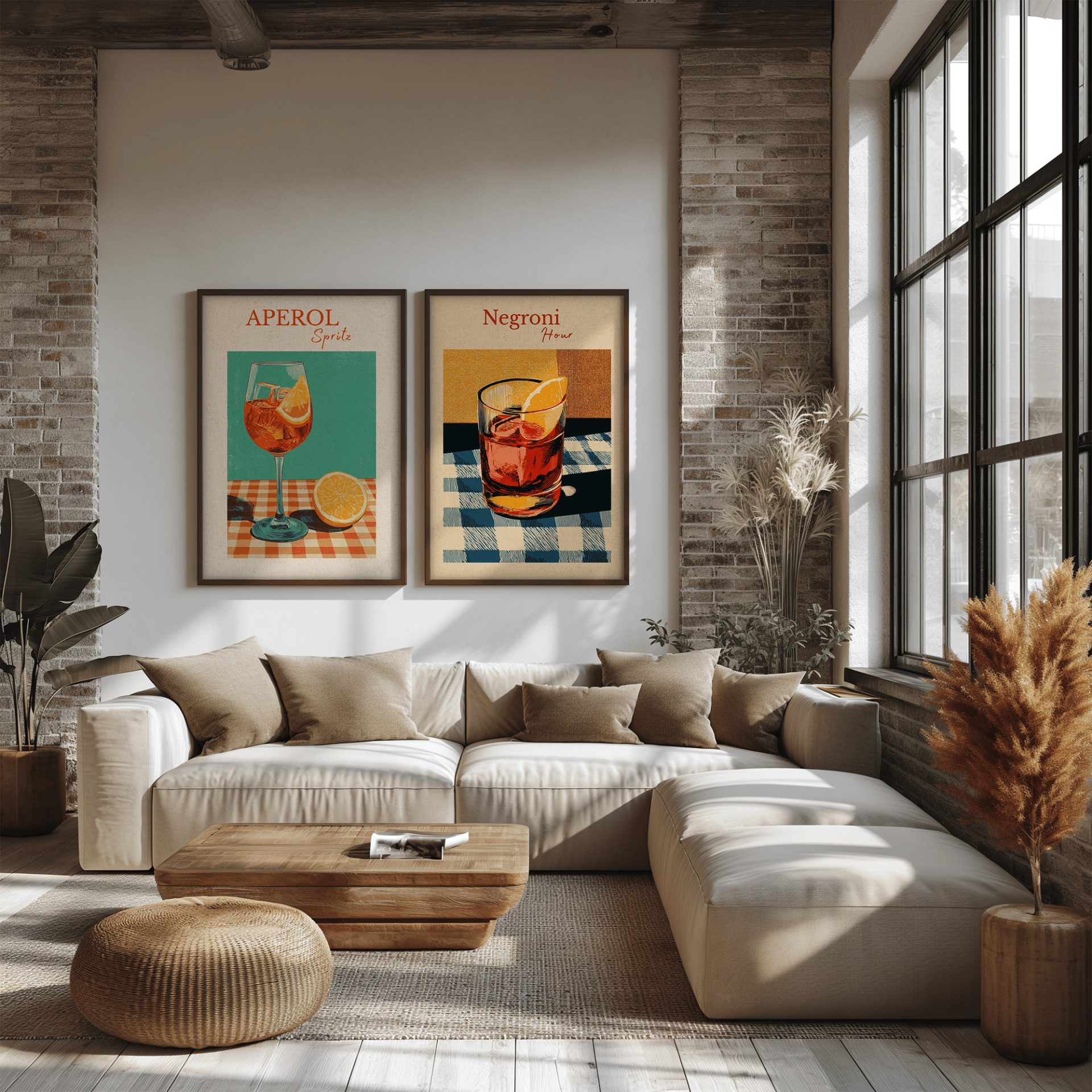 Poster Set „Aperitivo Time“ – Stilvolle Drinks für dein Zuhause